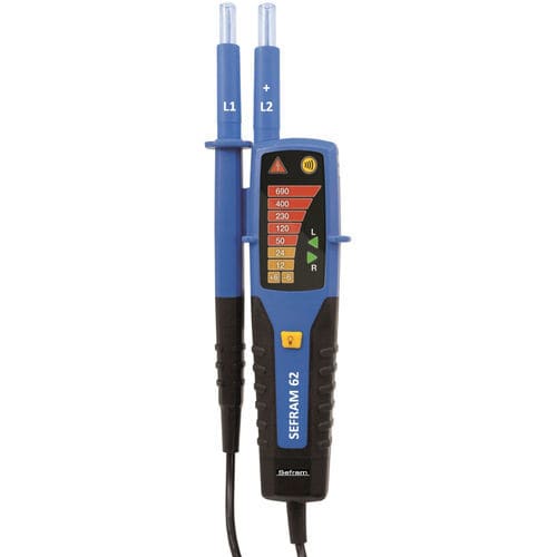 Тестер напряжения - 62 - SEFRAM INSTRUMENTS - непрерывности / полярности / для электроустановки