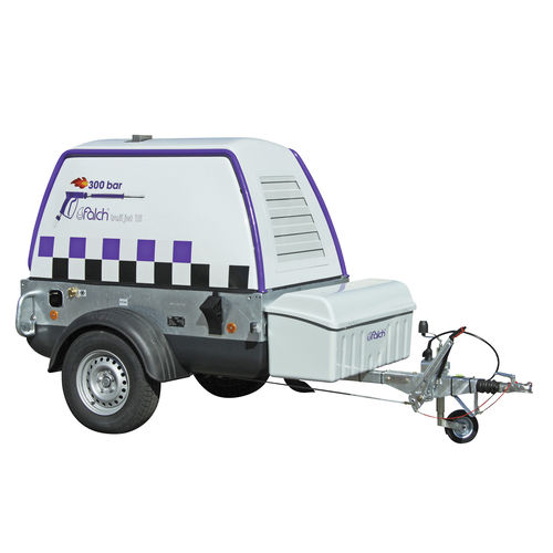 Очиститель высокое давление на горячей воде - trail jet 15 300-24-70-d - falch gmbh - с дизельным двигателем / на прицепе / с резервуаром