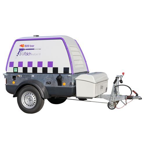 Очиститель высокое давление на горячей воде - trail jet 15 500-15-95-d - falch gmbh - с дизельным двигателем / мобильный / на прицепе