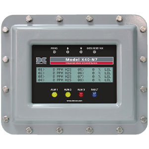 Многоканальная станция обнаружения газа - X40 - Teledyne Gas And Flame Detection - ЖК-дисплей / программируемая