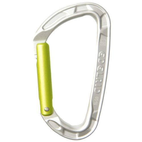 Карабин с блокировкой - 8 - 23 kN | PURE STRAIGHT  - Edelrid - из серебра / асимметричный