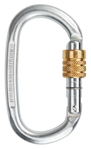 Карабин с блокировкой - 10 - 30 kN  - Edelrid - сталь / овальный