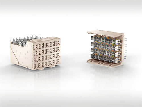 Соединитель для передачи данных - ERmet ZD - ERNI Electronics - плата-плата / объединительная плата / прямоугольный