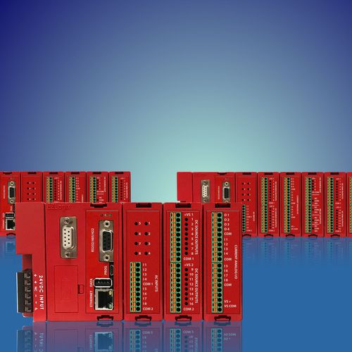 Компактная программируемая автоматическая система - EZRack - UTICOR Automation GmbH - на DIN-рейке / релейные выходы / с раздвижной платой входа/выхода