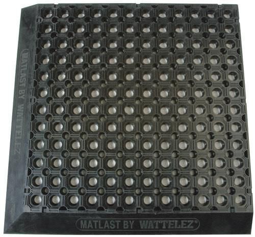 Решетчатый настил из каучука - MATLAST® series - WATTELEZ - противоскользящий