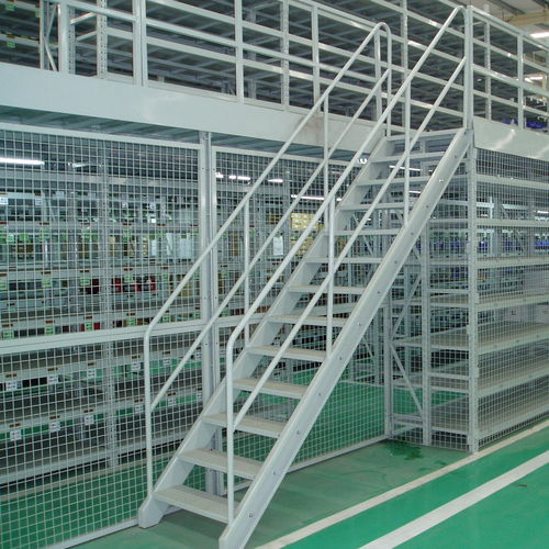 Промышленный этажный стеллаж с системой укладки - ISO9001,ISO14001 - Nanjing fuyuan technology co.,ltd - по индивидуальному заказу / с поручнем / с лестницами