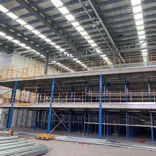Промышленный этажный стеллаж с системой укладки - ISO9001,ISO14001,CE - Nanjing fuyuan technology co.,ltd - многоступенчатый / на полках с поддонами / по индивидуальному заказу