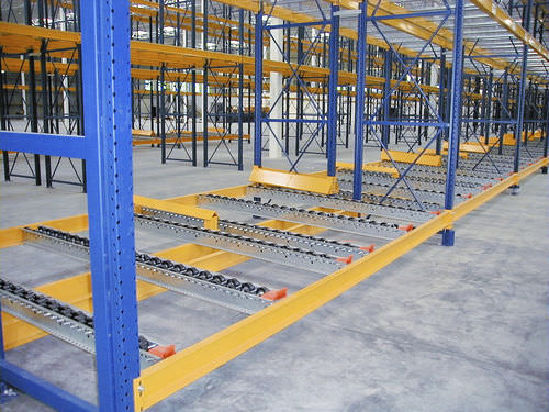 Динамический стеллаж - ISO9001, ISO14001 | UN-PS0801 - Nanjing fuyuan technology co.,ltd - с поддоном