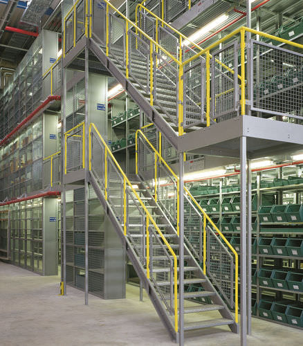 Многоступенчатый промышленный этажный стеллаж - ISO9001, ISO14001 | UN-MR0802 - Jiangsu Union Logistics System Engineering Co.,Ltd - для поддонов