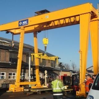 Козловой кран на рейке - ADC - для использования на морских судах / для сборных строительных площадок / для разгрузки судна