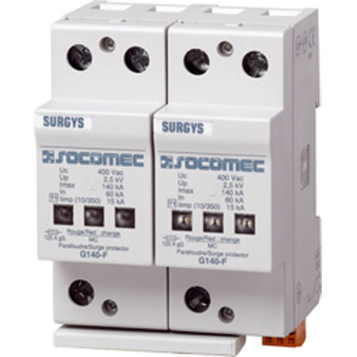 Молниеотвод тип 1 - SURGYS G140-F - SOCOMEC - на DIN-рейке / низкого напряжения