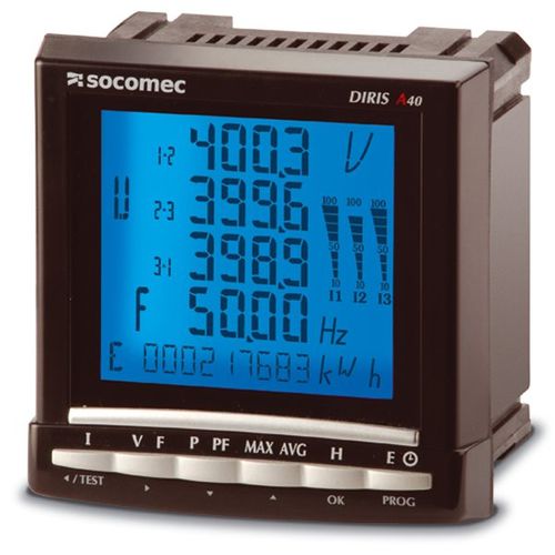 Цифровой прибор для измерения - DIRIS A40/A41 series - SOCOMEC - многофункциональный / для монтажа на панели