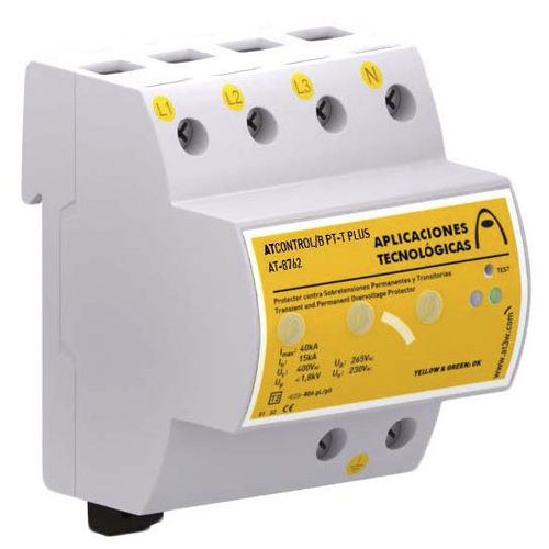Молниеотвод тип 2 - ATCONTROL/B P(T)-T PLUS series - Aplicaciones Tecnológicas, S.A. - защита от перенапряжения / на DIN-рейке / трехфазовый