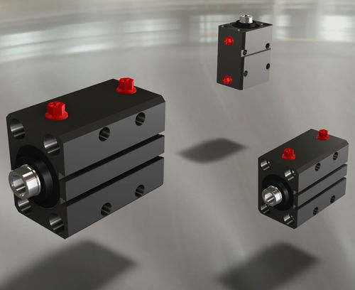 Цилиндр с коротким ходом - CC series - Tecnofluid Engineering SrL - гидравлический / с магнитным поршнем / двойного действия
