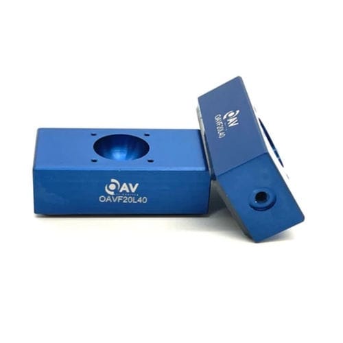 Линейный подшипниковый узел - OAVF20L40 - OAV Air Bearings - плоский / с воздушным амортизатором / из алюминия