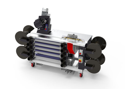 Опрессовочный станок для гибкого шланга - MOBILE WORKSHOP 1-1/4" 4WS - TECHMAFLEX - автоматический / со встроенной бензопилой