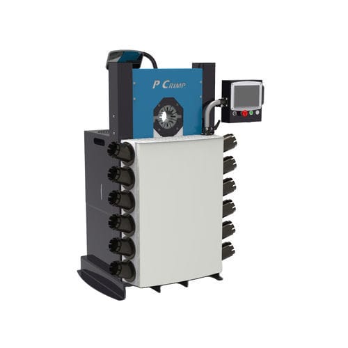 Опрессовочный станок для гайки - P CRIMP 140 - TECHMAFLEX - для гибкого шланга / для гидравлического рукава / полуавтоматический