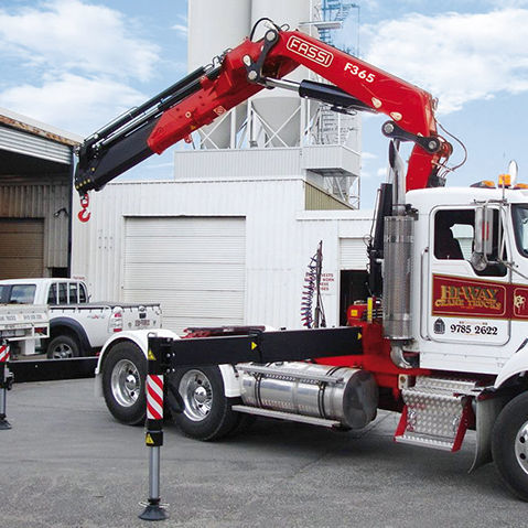 Башенный кран для тяжелых условий эксплуатации - F395 series - Fassi gru S.p.A - на грузовике / со стрелой / телескопический