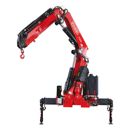 Башенный кран на грузовике - F515RA e-dynamic - Fassi gru S.p.A - со стрелой / вездеход / для технического обслуживания