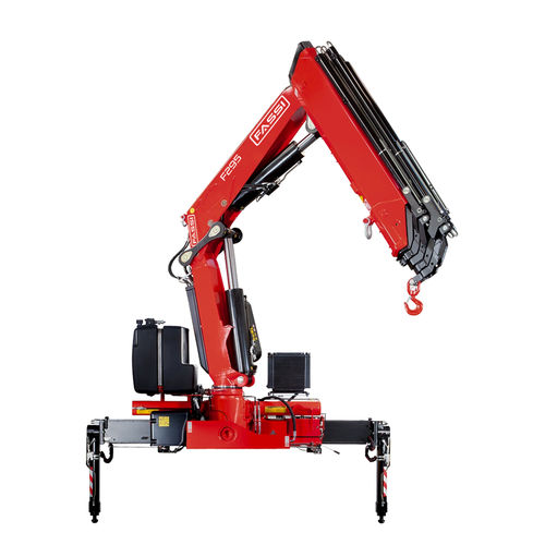 Башенный кран на грузовике - F295A e-dynamic - Fassi gru S.p.A - с манипулятором / для строительства / для подъема