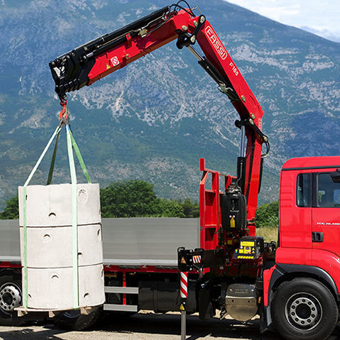 Башенный кран на грузовике - F185A xe-dynamic series - Fassi gru S.p.A - с манипулятором / для строительства / для загрузки