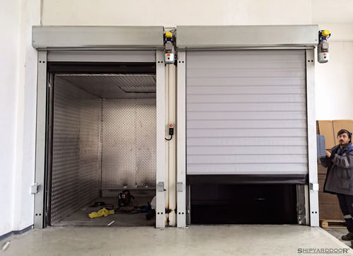 Рулонный ворота - SHIPYARDDOOR (Hangar Door | High Speed Door) - из ткани / быстрый / изолированный