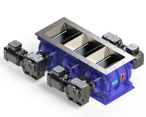 Шлюзовый затвор для пневматической транспортировки - 12" Multi-Port Series - ACS Valves - для сыпучих материалов / для продуктов питания / для использования в фармацевтике