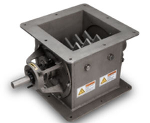 Шлюзовый затвор для пластмассы - ACS Valves - для тяжелых работ / для продуктов питания / с круглым основанием