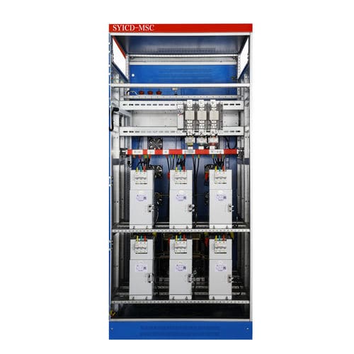 Конденсаторная батарея в виде шкафа - SYICD-TSC series - Sheng Ye Electric Co.,ltd - коэффициента мощности / гармоник / трехфазовая