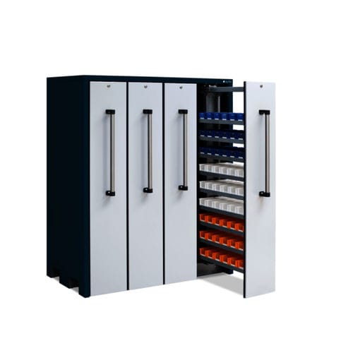 Шкаф с баками - 3462 Set KEK series - Apfel Metallverarbeitung GmbH - для хранения / напольный / с выдвижным ящиком