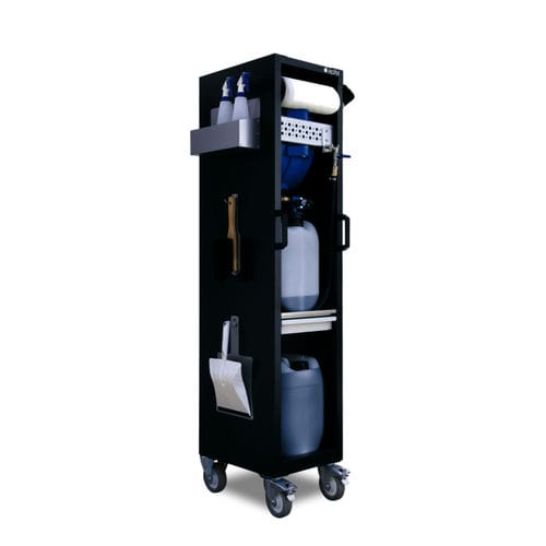 Тележка для очистки - KMW 4000 - Apfel Metallverarbeitung GmbH - с полками / с выдвижным ящиком