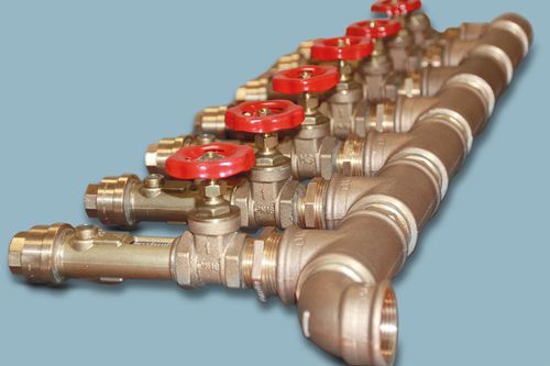 Многоканальный коллектор - Deltatherm Hirmer GmbH - из латуни