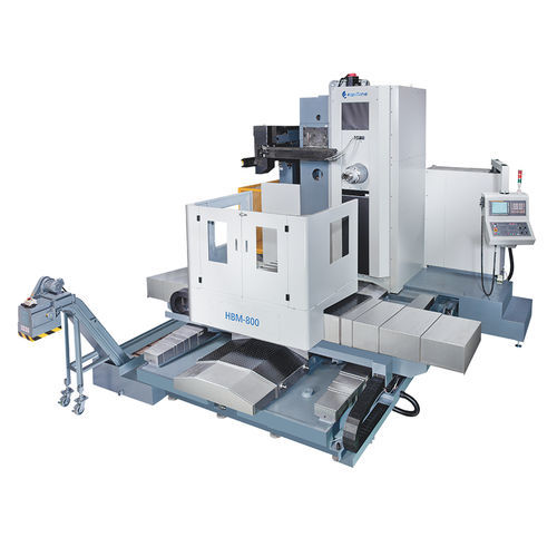Расточно-фрезерный станок ЧПУ - HBM-800 - L & W Machine Tools, Inc. - горизонтальный / с поворотным столом / 3 оси