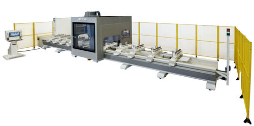Обрабатывающий центр ЧПУ 5 осей - MC302 Geos – 5 - Pressta-Eisele GmbH - вертикальный / для ПВХ / с подвижной стойкой