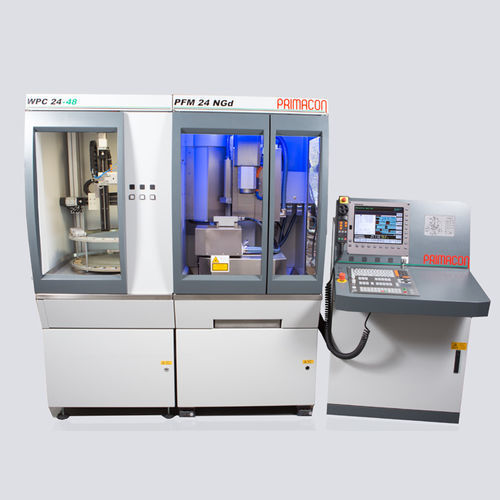 Обрабатывающий центр ЧПУ для микрообработки - PFM 24 NGd - PRIMACON Maschinenbau GmbH - 3 оси / вертикальный / с 3 шпинделями