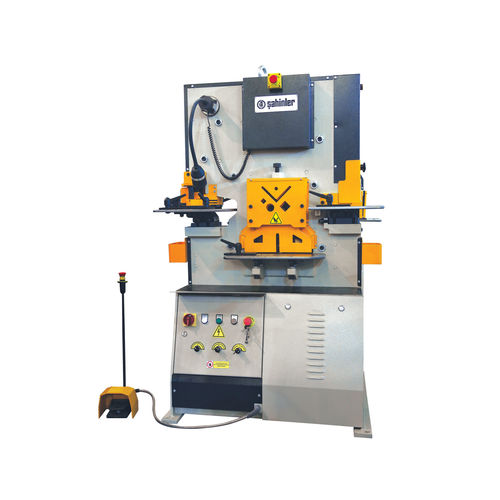 Полуавтоматический пробивочно-отрезной пресс - HKM 65 V - Sahinler Metal Makina End. A.S. - гидравлический / для стержней / для листа