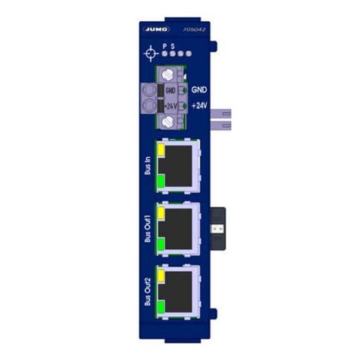 Центральный маршрутизатор - 705042 - JUMO GmbH & Co. KG - RJ45 / на DIN-рейке / 3 порта