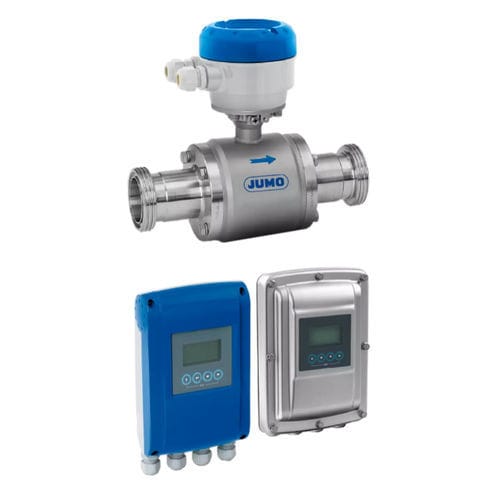 Электромагнитный расходомер - OPTIFLUX 6000 - JUMO GmbH & Co. KG - магнитоиндукционный / объемный / со вставкой