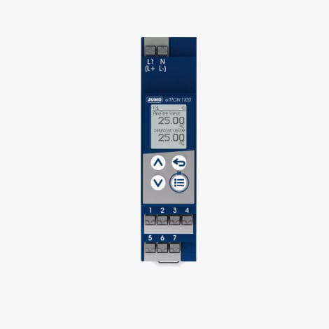 Электронный контроллер температуры - eTRON T100 - JUMO Group - с дисплеем LCD / с одним контуром / PID