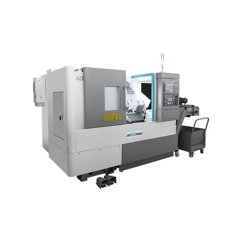 Токарный станок ЧПУ - KDCK-25 - Zhejiang KAIDA Machine Tool CO., LTD. - 2 оси / наклонная станина / 8 инструментов