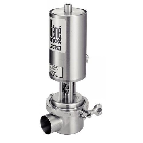 Пробковый клапан - 61331 - BENE INOX - с пневматическим управлением / для жидких пищевых продуктов и напитков / с седлом