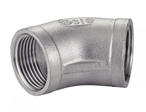 Гидравлический фитинг - 5245 - BENE INOX - винтовой / под углом 45° / из нержавеющей стали