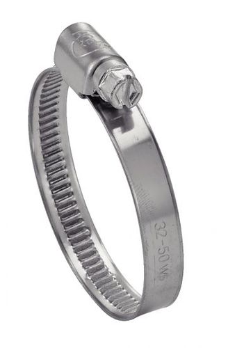 Зажимной хомут из оцинкованной стали - 72133 - BENE INOX - червячный / с полной лентой