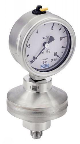 Манометр со шкалой - 7323 - BENE INOX - резьбовой / из нержавеющей стали / мембранный