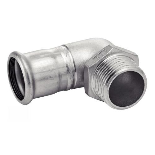 Гидравлический фитинг - 41146 - BENE INOX - резьбовой / обжимной / под углом 90°