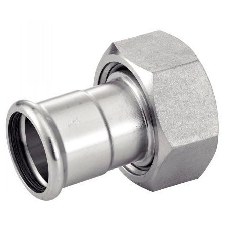 Гидравлический фитинг - 41140 - BENE INOX - нарезной / обжимной / BSP