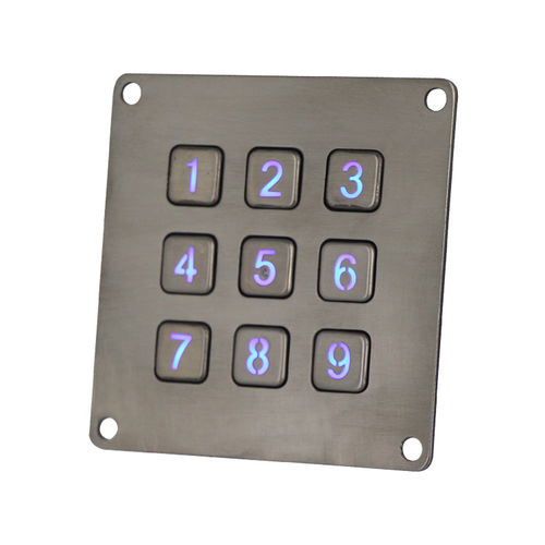 Цифровая клавиатура 9 клавиш - B861 - Joiwo Explosion Proof Science and Technology - настенная / из металла / IP65
