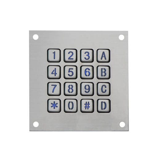 Цифровая клавиатура 16 клавиш - B862 - Joiwo Explosion Proof Science and Technology - встраиваемая / из нержавеющей стали / IP65