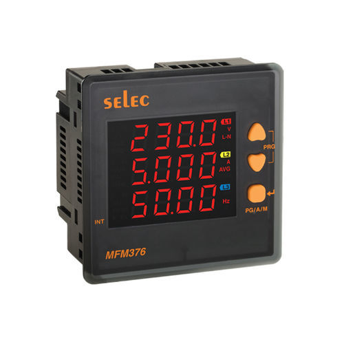 Цифровой мультиметр - MFM376 series - SELEC Controls Pvt. Ltd. - крепление на панели / CAT I / частоты