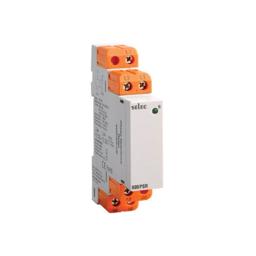 Реле для контроля напряжения - 600PSR - SELEC Controls Pvt. Ltd. - порядка чередования фаз / 1NO/NF / AC